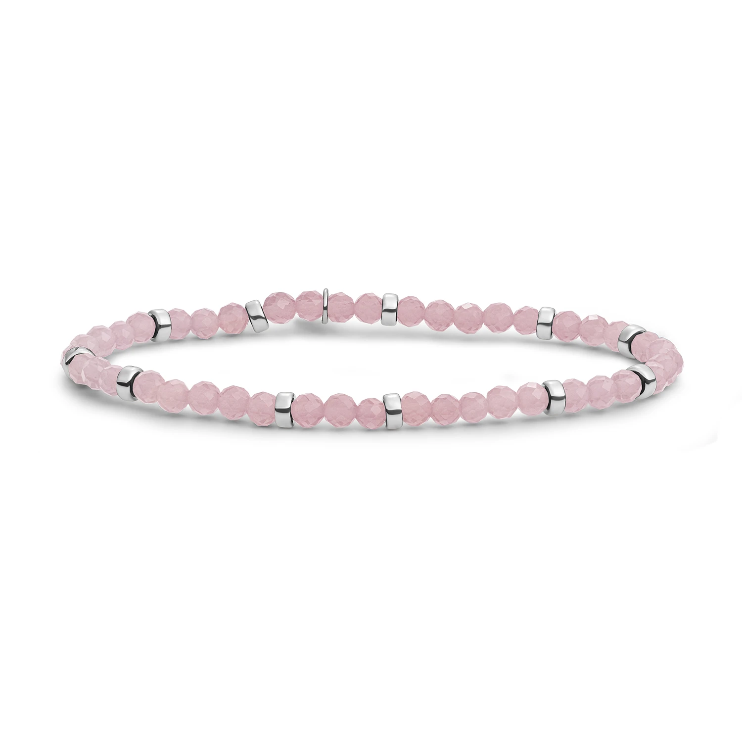 Bracelet | Pink Opalite Roundel Interstellar - Silver