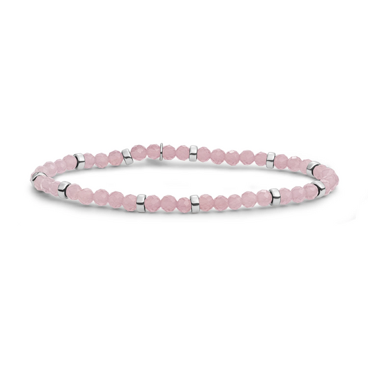 Bracelet | Pink Opalite Roundel Interstellar - Silver