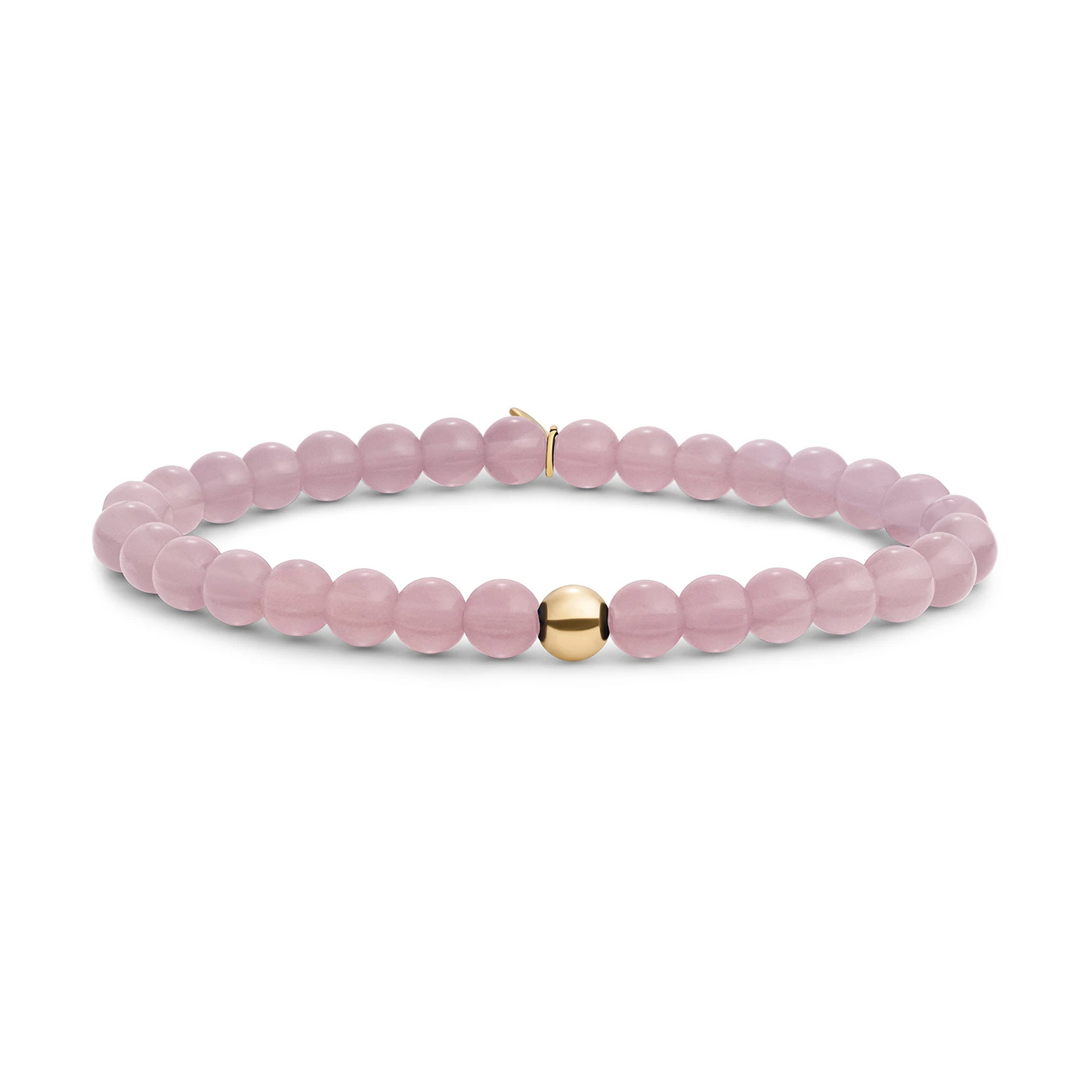 Bracelet | Pink Opalite Saturn large - Gold - 6mm