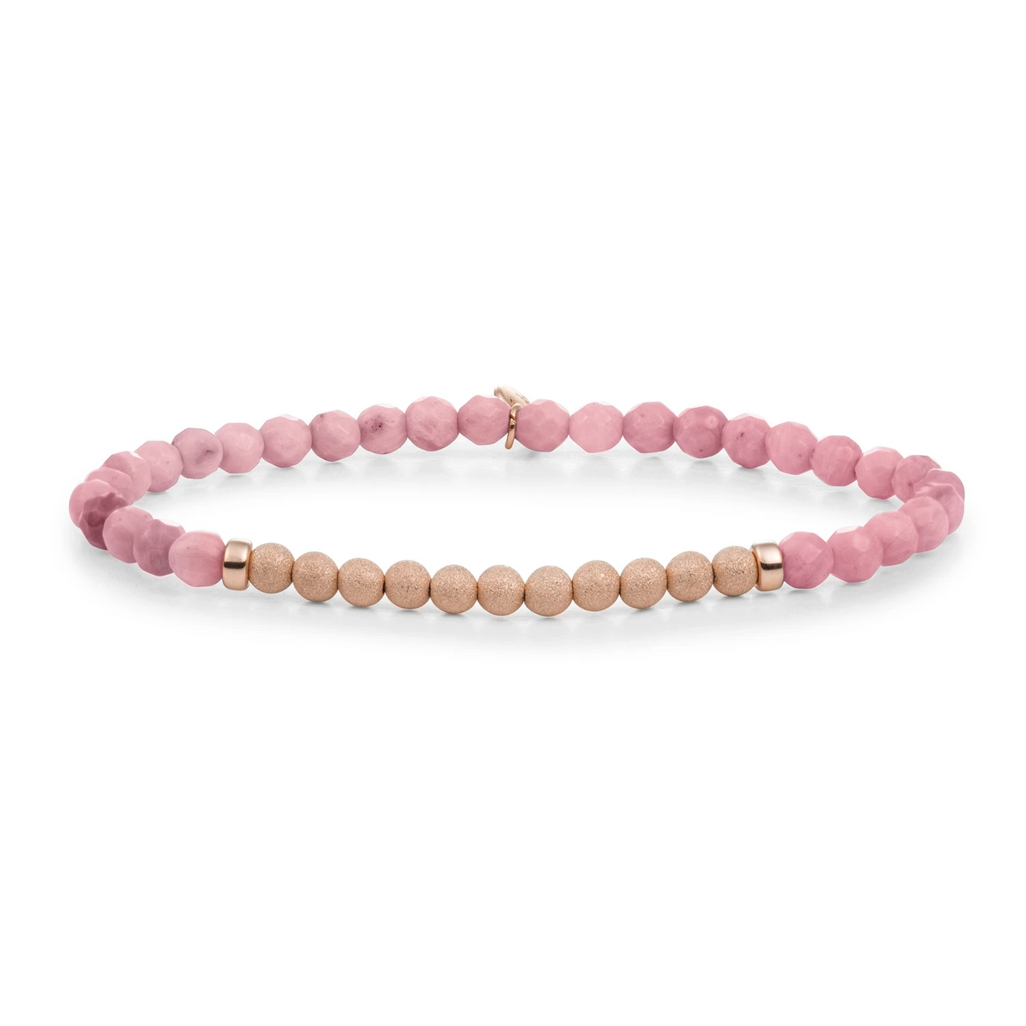 Bracelet | Pink Rhodonite Lightyear - Rose Gold Champagne