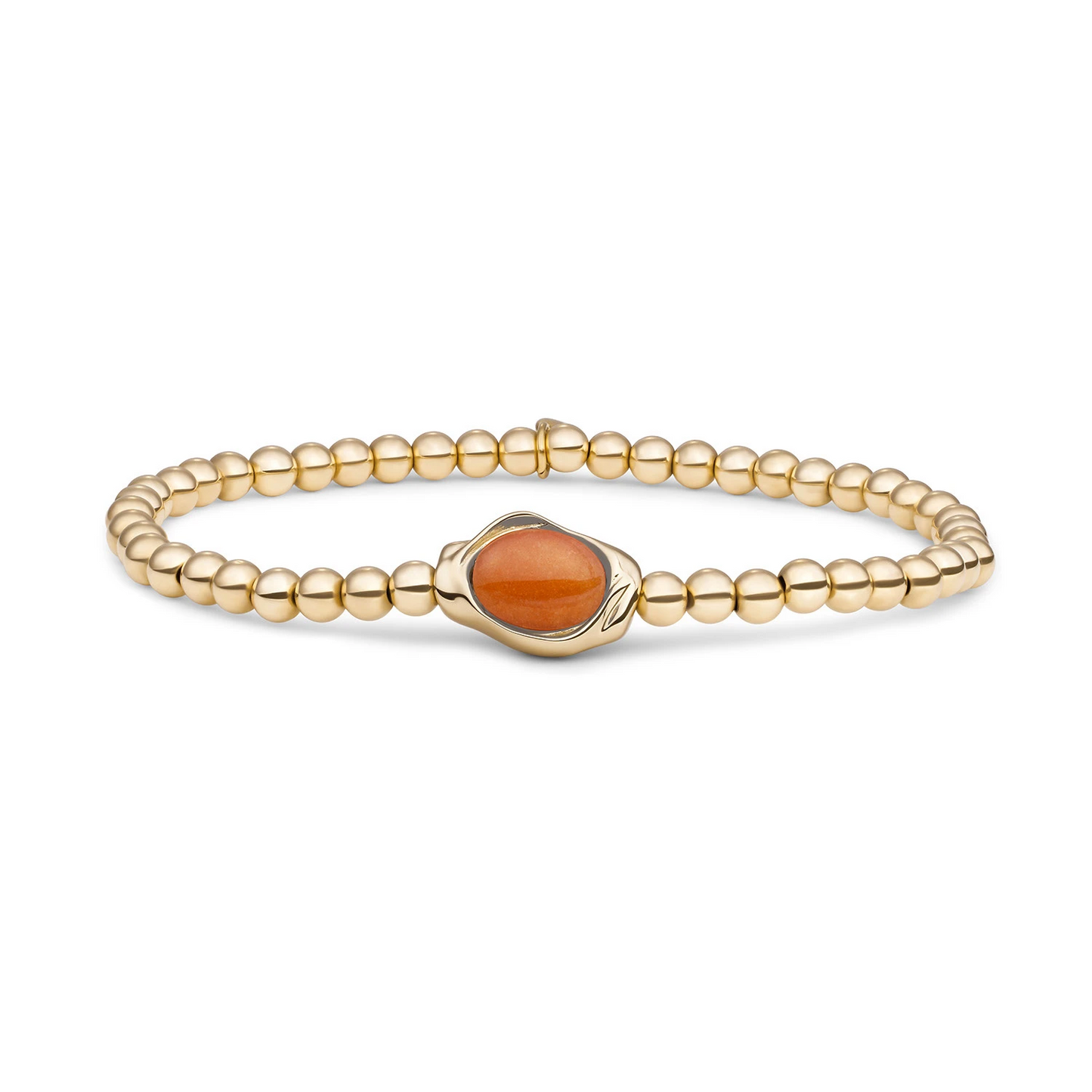 Bracelet | Red Aventurine Flow - Gold