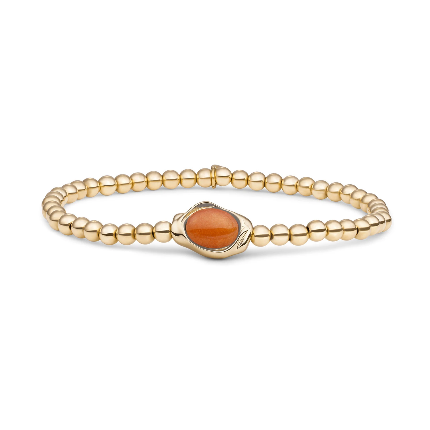 Bracelet | Red Aventurine Flow - Gold