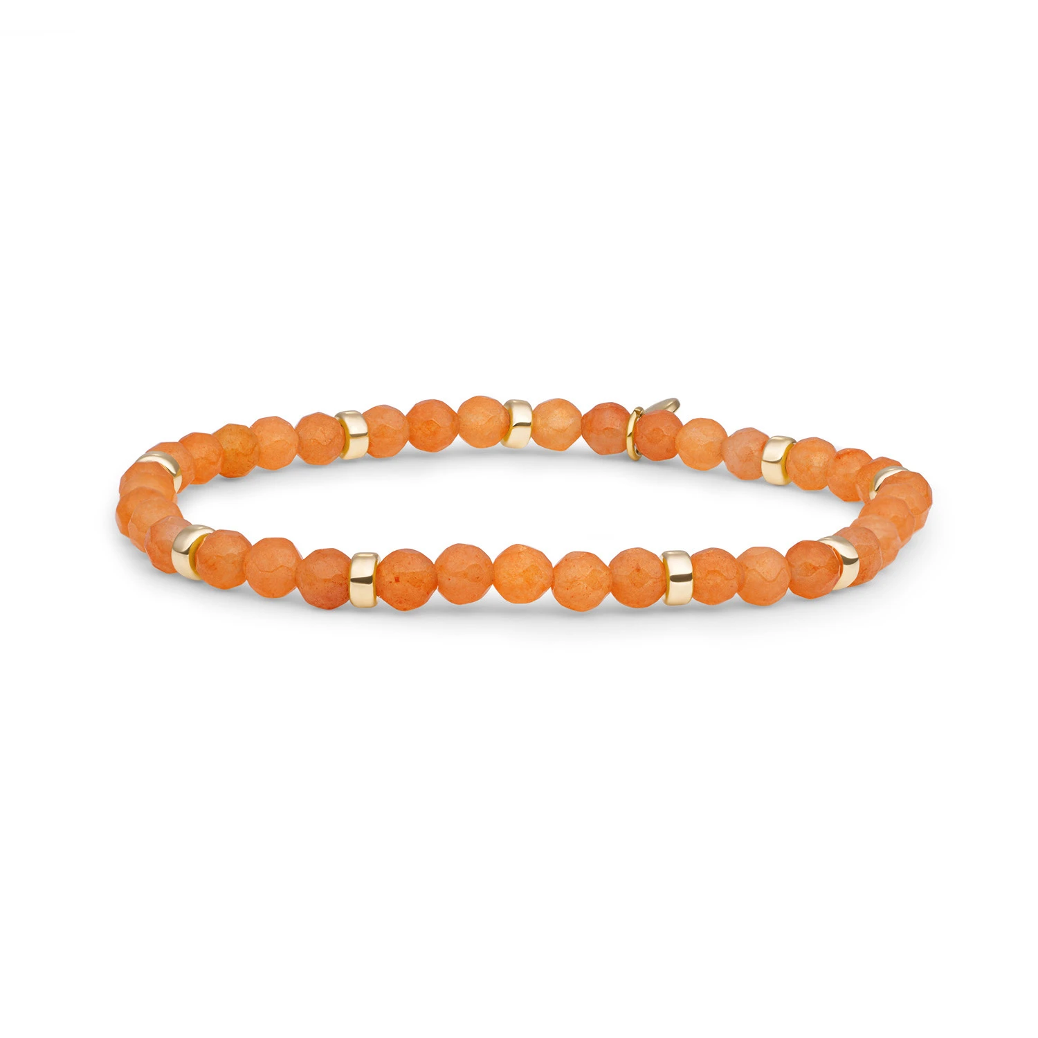 Bracelet | Red Aventurine Roundel Interstellar - Gold