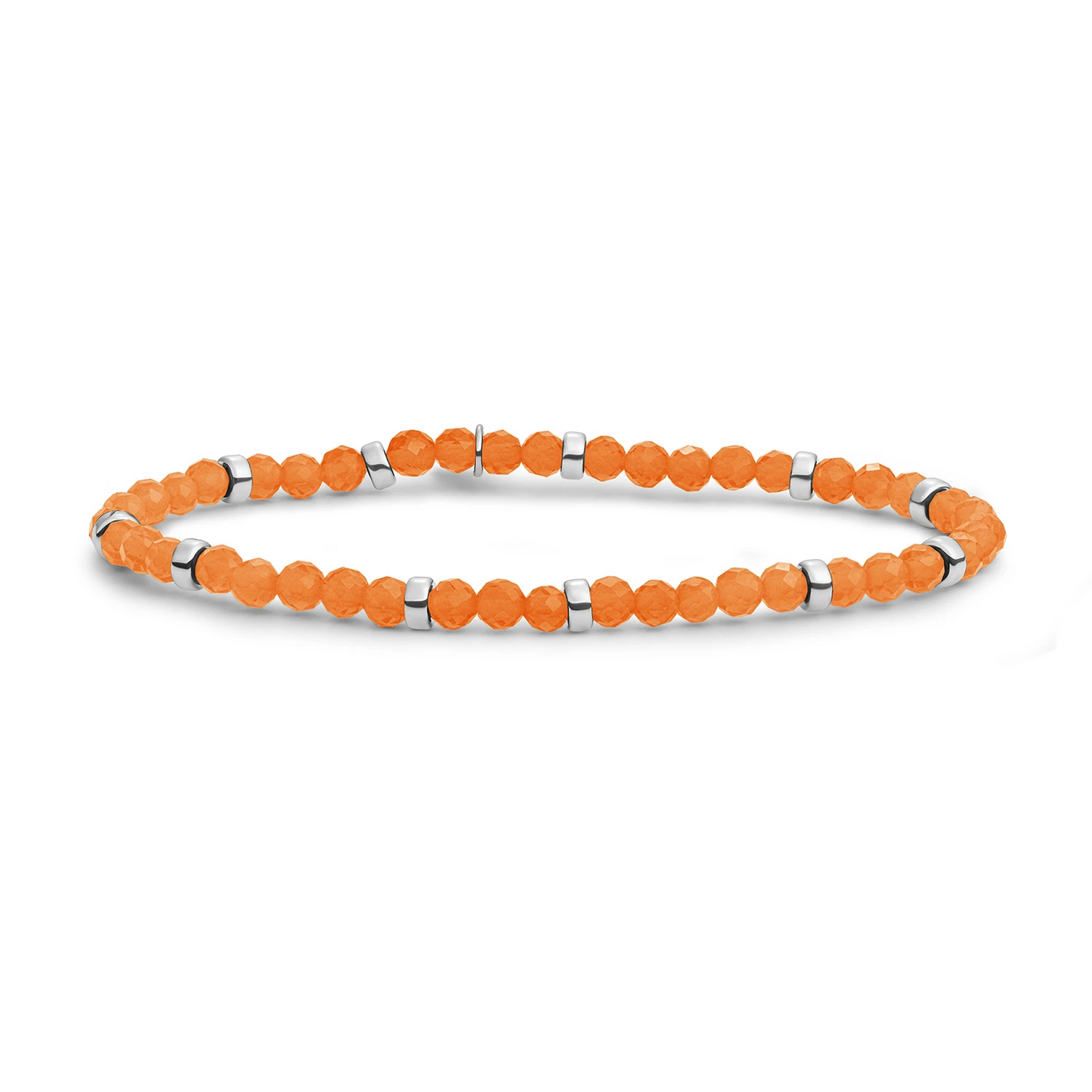 Bracelet | Red Aventurine Roundel Interstellar - Silver