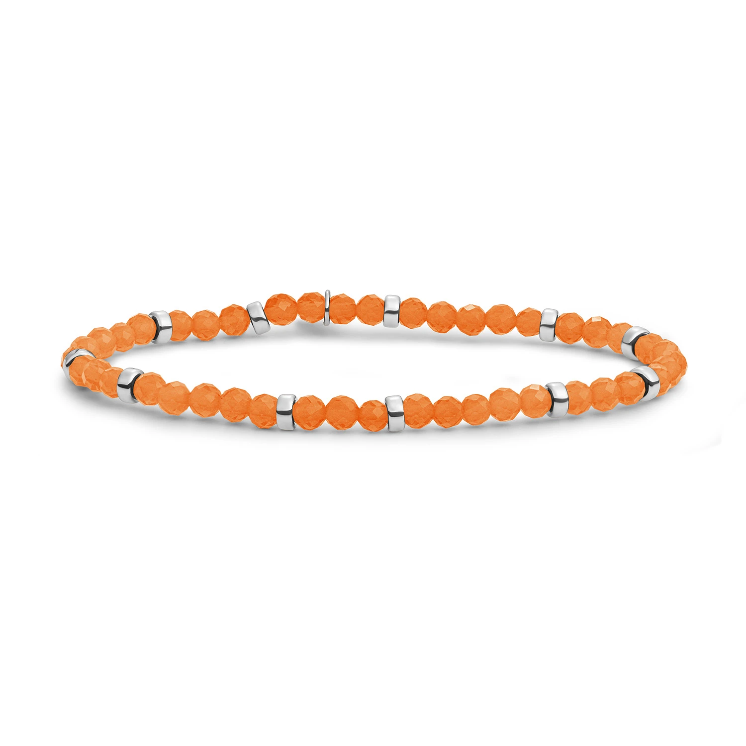 Bracelet | Red Aventurine Roundel Interstellar - Silver