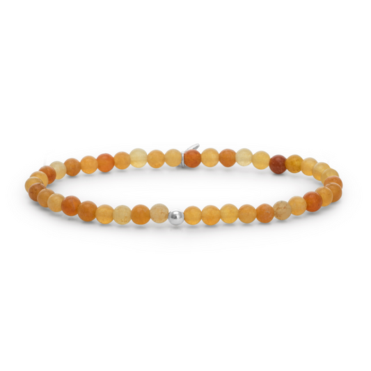 Bracelet - Red Aventurine Saturn small - Silver 4mm