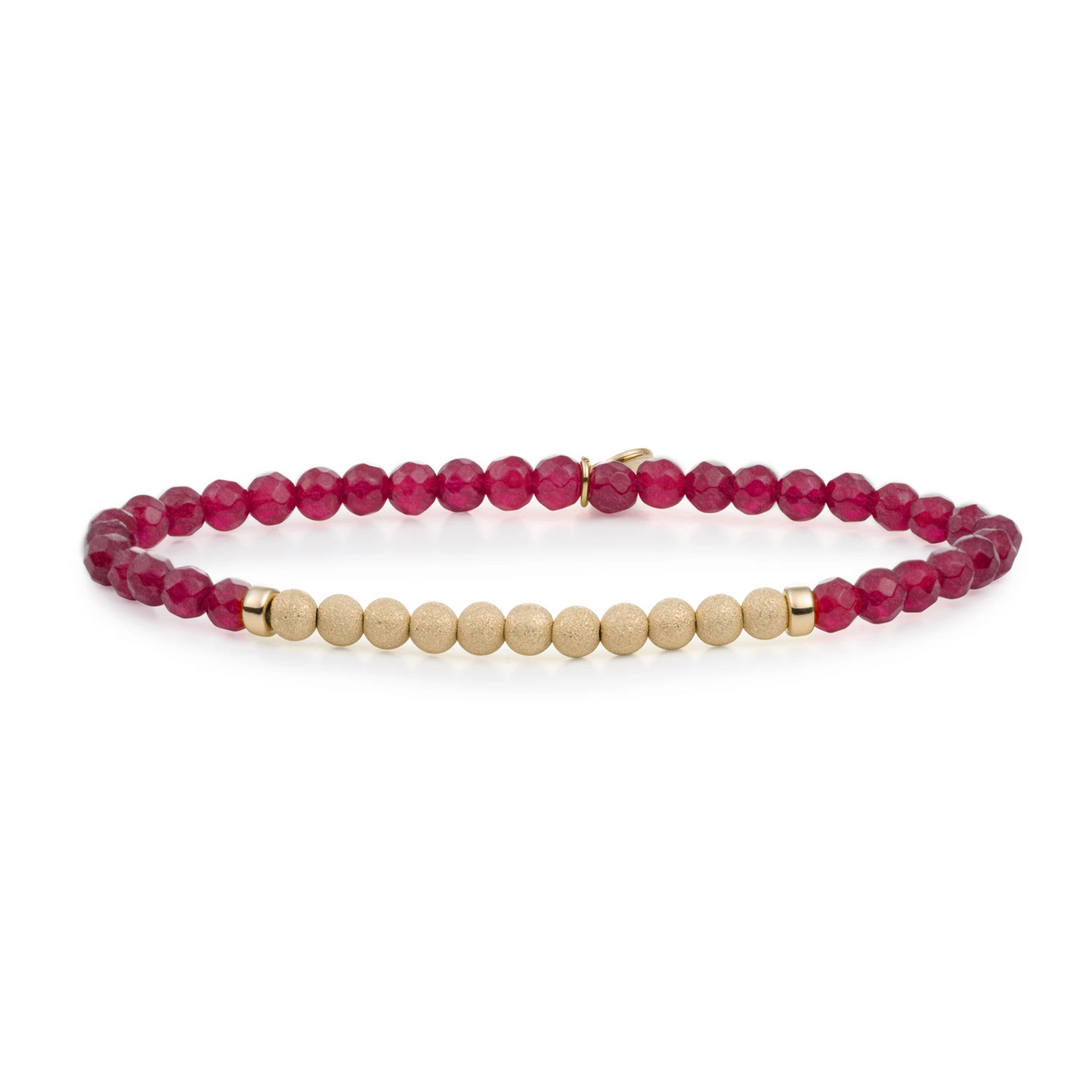 Bracelet | Red Jade Lightyear - Gold Champagne