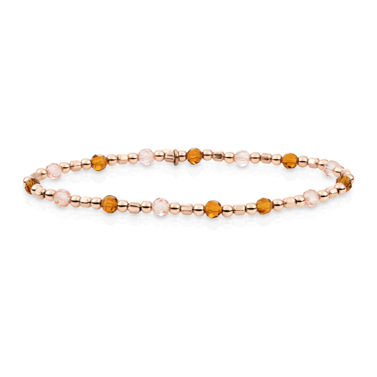 Bracelet | Rose Gold - Citrine Quartz & Champagne Quartz - Edge Mix