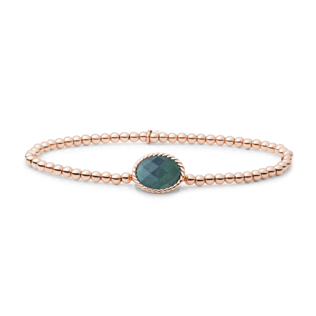 Bracelet | Rose Gold - Labradorite Twist