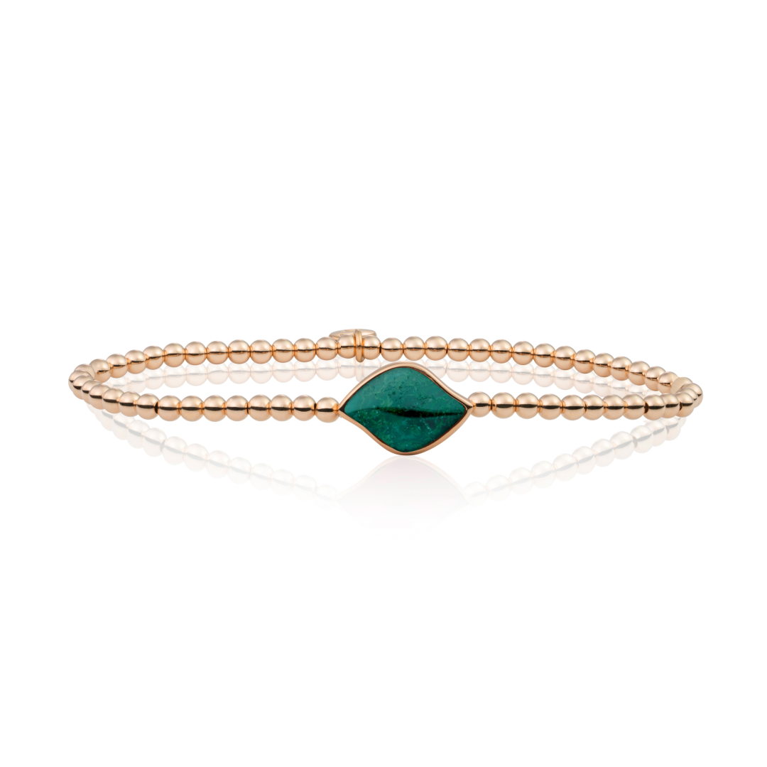 Bracelet | Rose Gold - Moss Agate Blossom