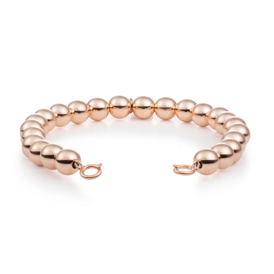 Bracelet | Rose Gold Orbit Large (with clasps) - 6mm
