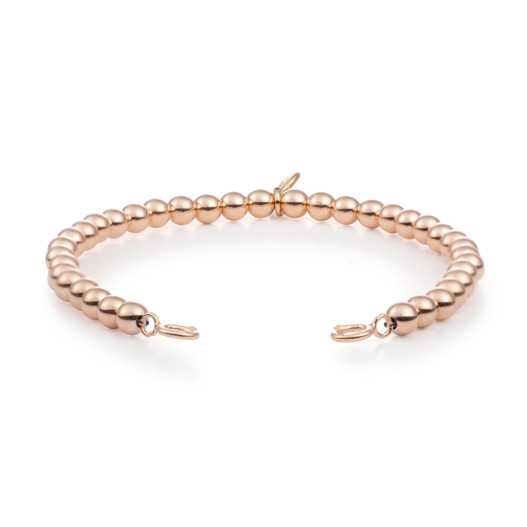 Bracelet - Rose Gold Orbit Small (with clasps) - 4mm