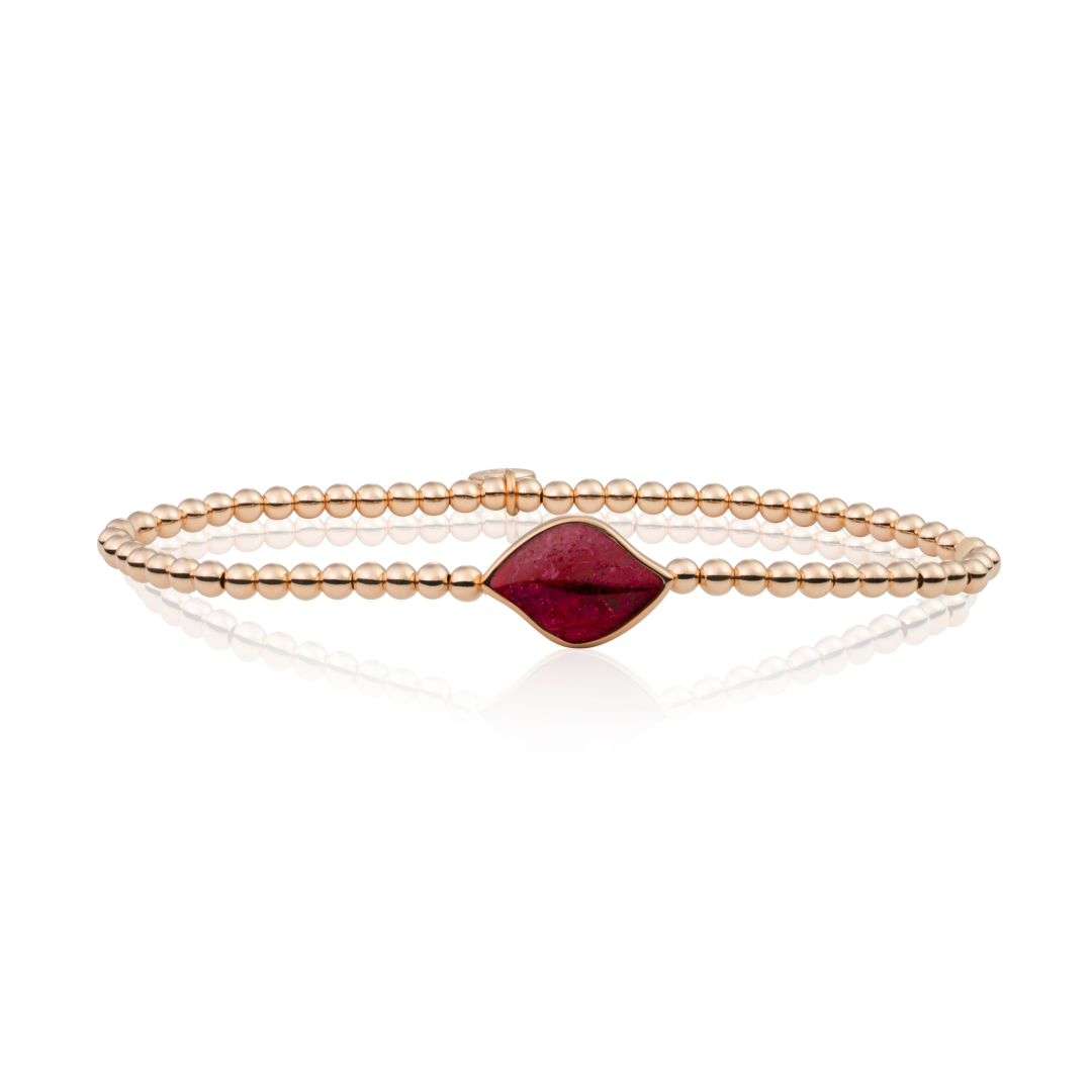 Bracelet | Rose Gold - Red Jade Blossom