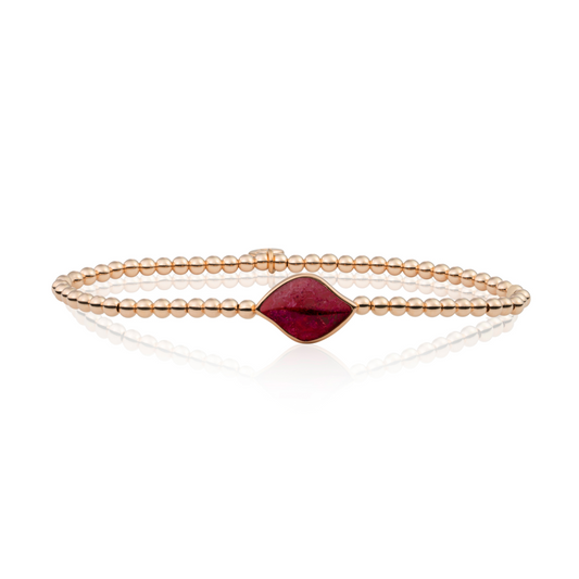 Bracelet | Rose Gold - Red Jade Blossom