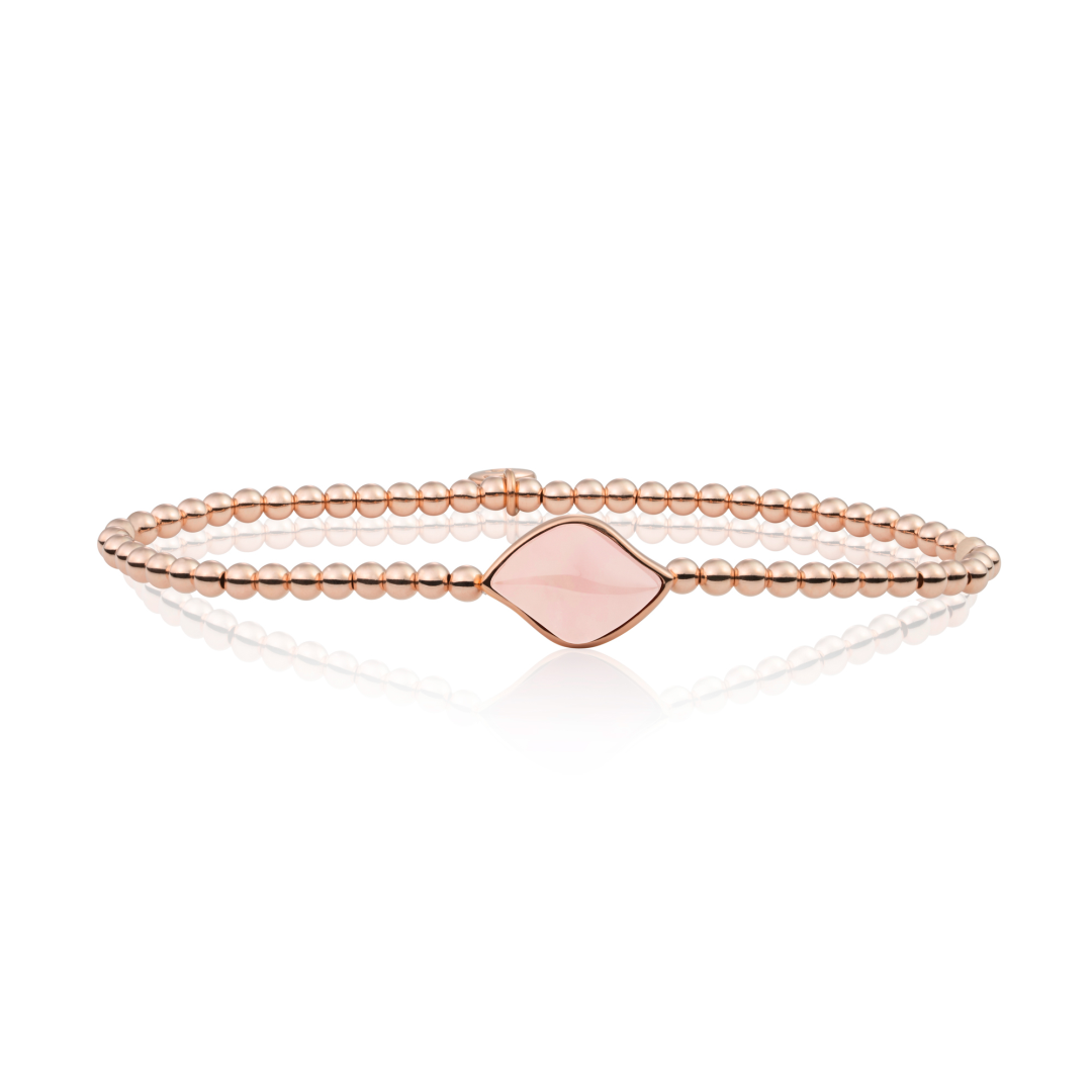Bracelet | Rose gold - Rose Quartz Blossom