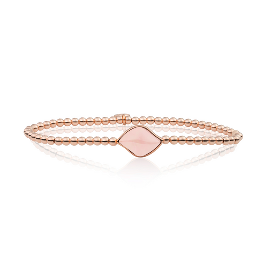 Bracelet | Rose gold - Rose Quartz Blossom