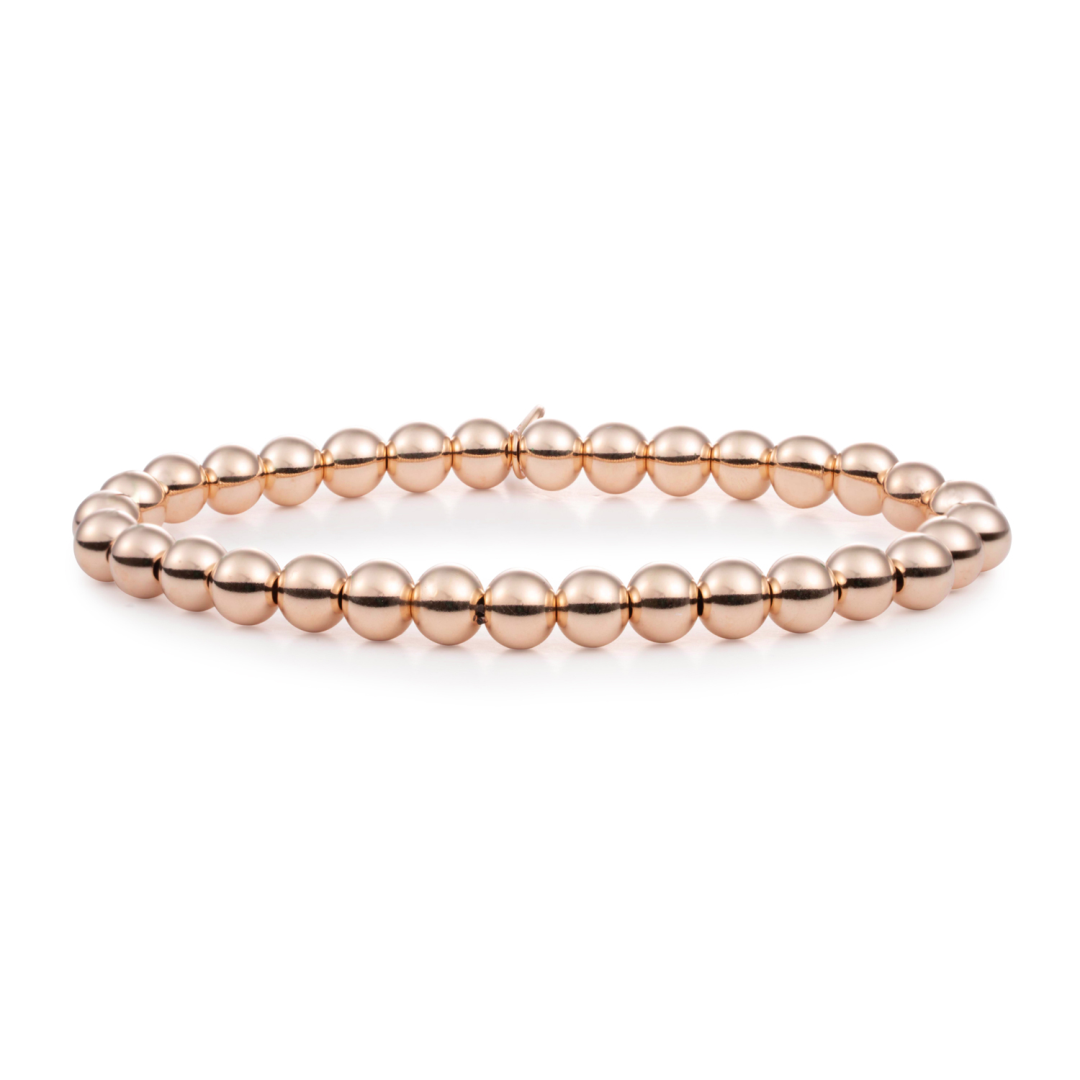 Bracelet | Rose gold Saturn large - 6mm - SB-RG-6MM-ADD