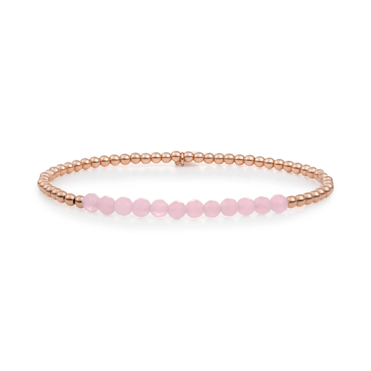Bracelet | Rose Quartz Universe - Rose Gold 3mm