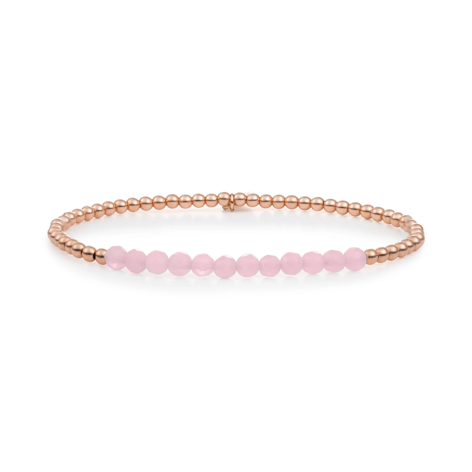 Bracelet | Rose Quartz Universe - Rose Gold 3mm