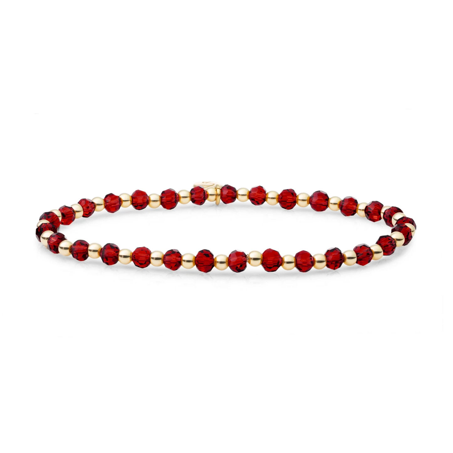 Bracelet | Ruby Quartz Interstellar - Gold 3mm