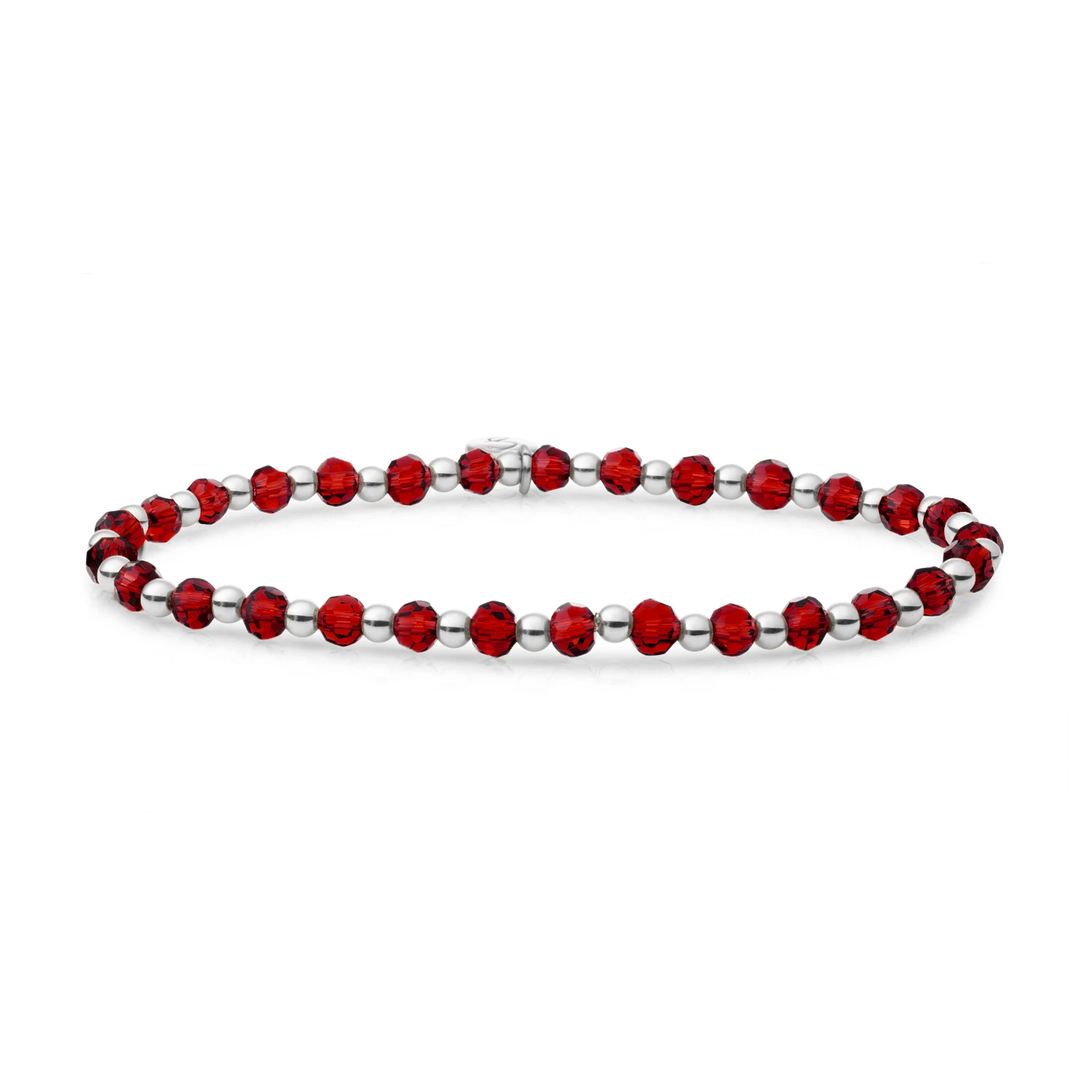 Bracelet | Ruby Quartz Interstellar - Silver 3mm