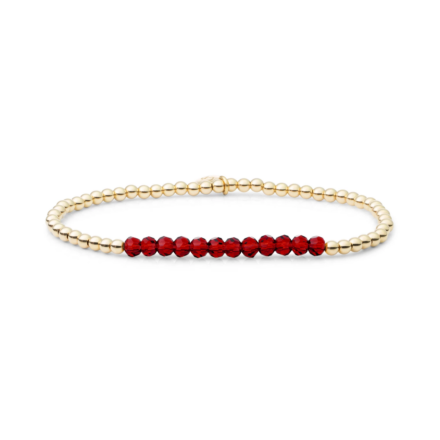 Bracelet | Ruby Quartz Universe - Gold 3mm