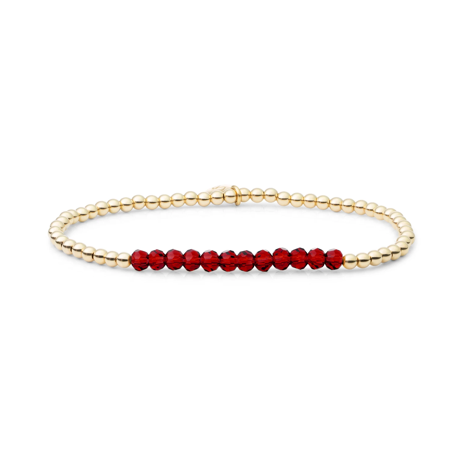 Bracelet | Ruby Quartz Universe - Gold 3mm