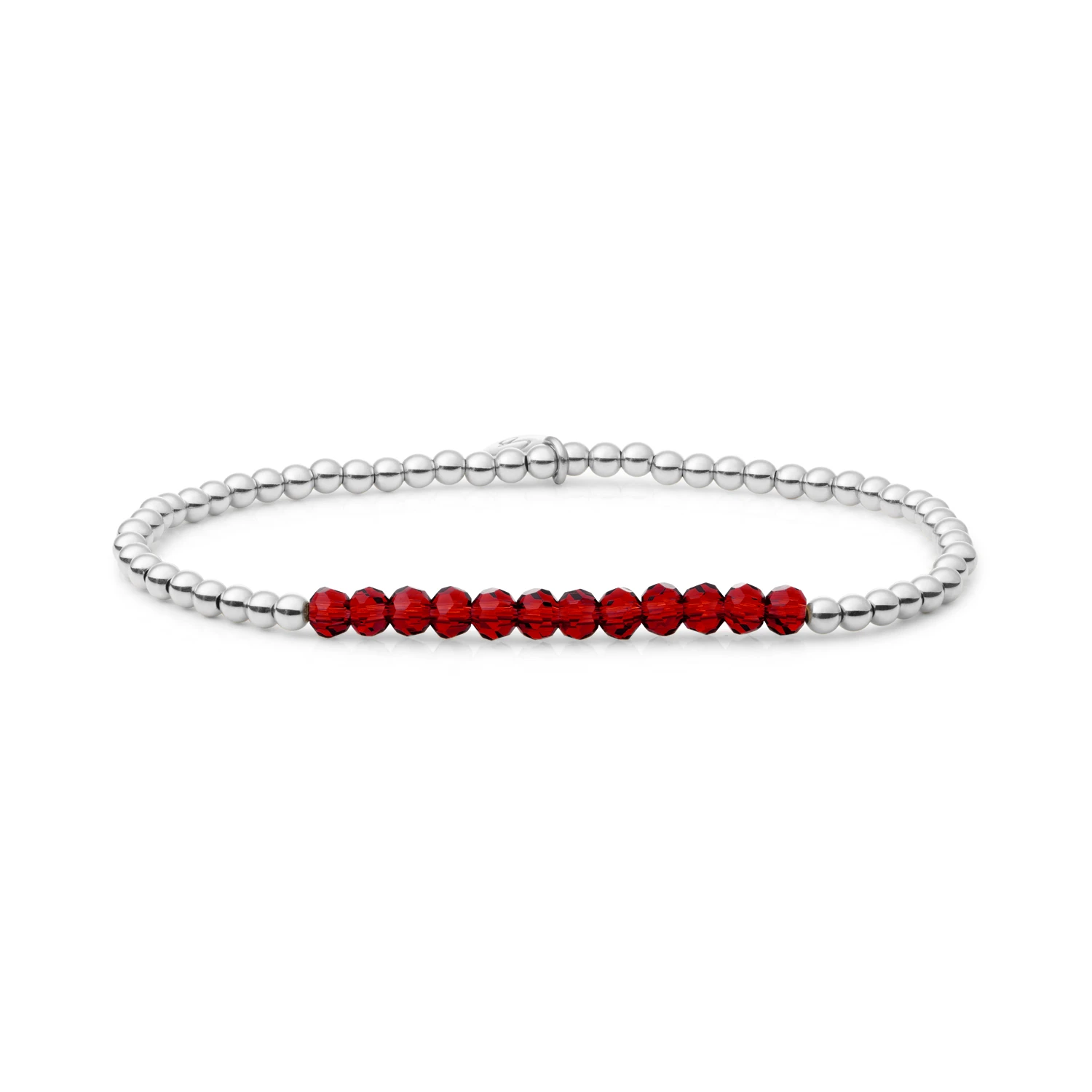 Bracelet | Ruby Quartz Universe - Silver 3mm