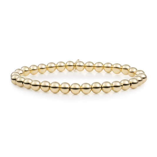 Bracelet | Saturn Large - Gold plated - 6mm