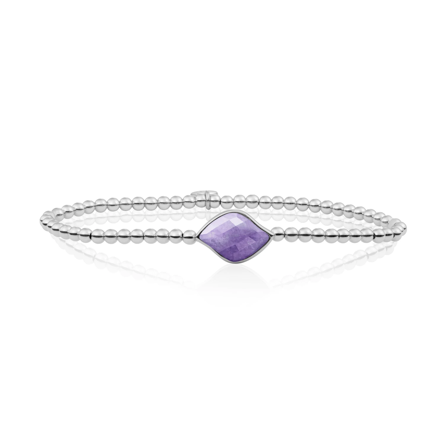 Bracelet | Silver - Amethyst Blossom