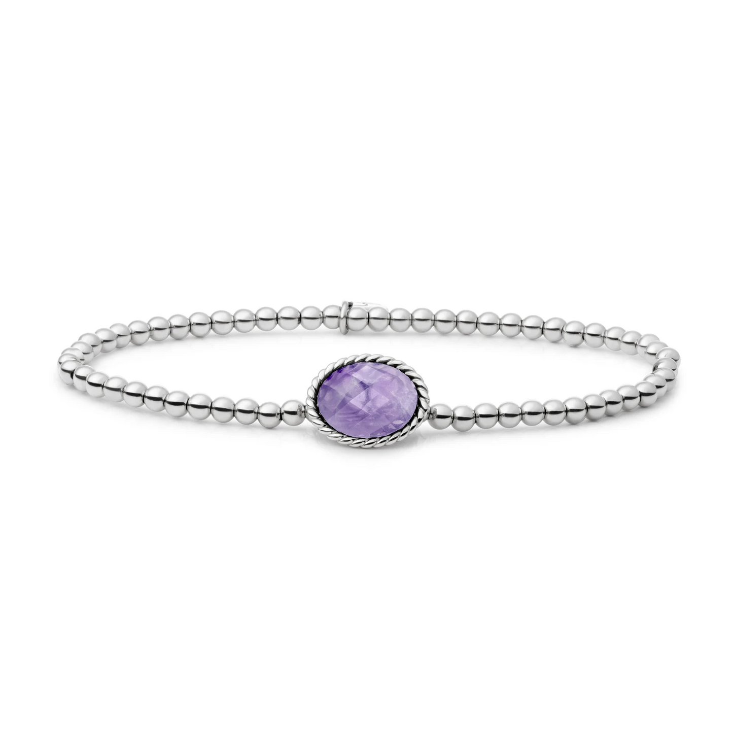 Bracelet | Silver - Amethyst Twist