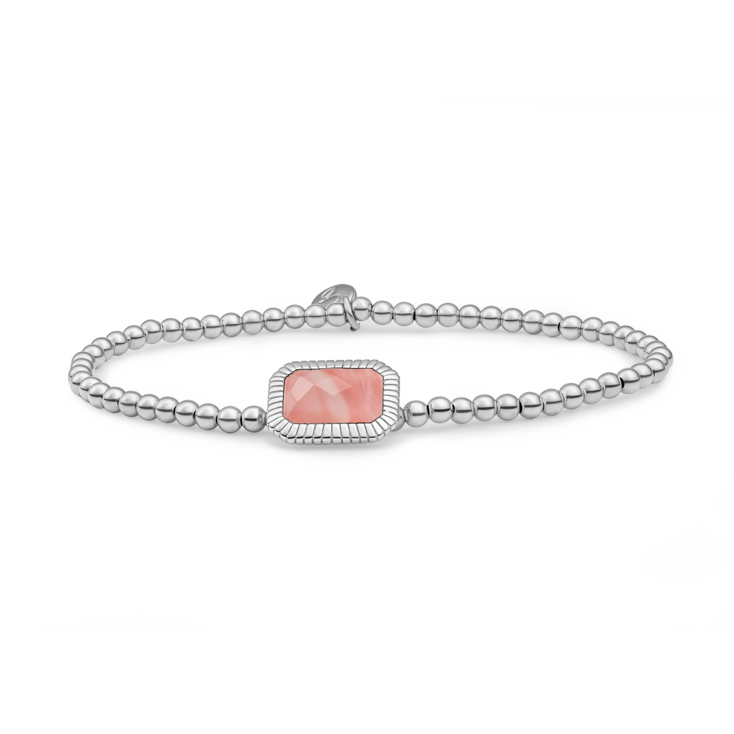 Bracelet | Silver - Cherry Quartz Baguette