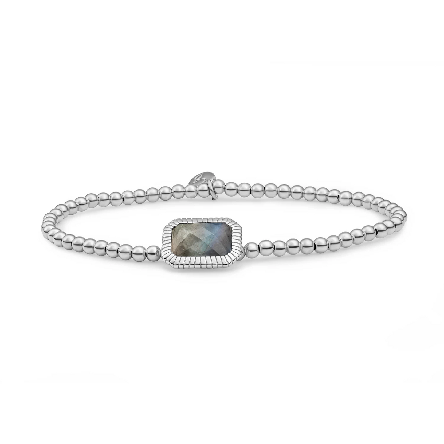 Bracelet | Silver - Labradorite Baguette