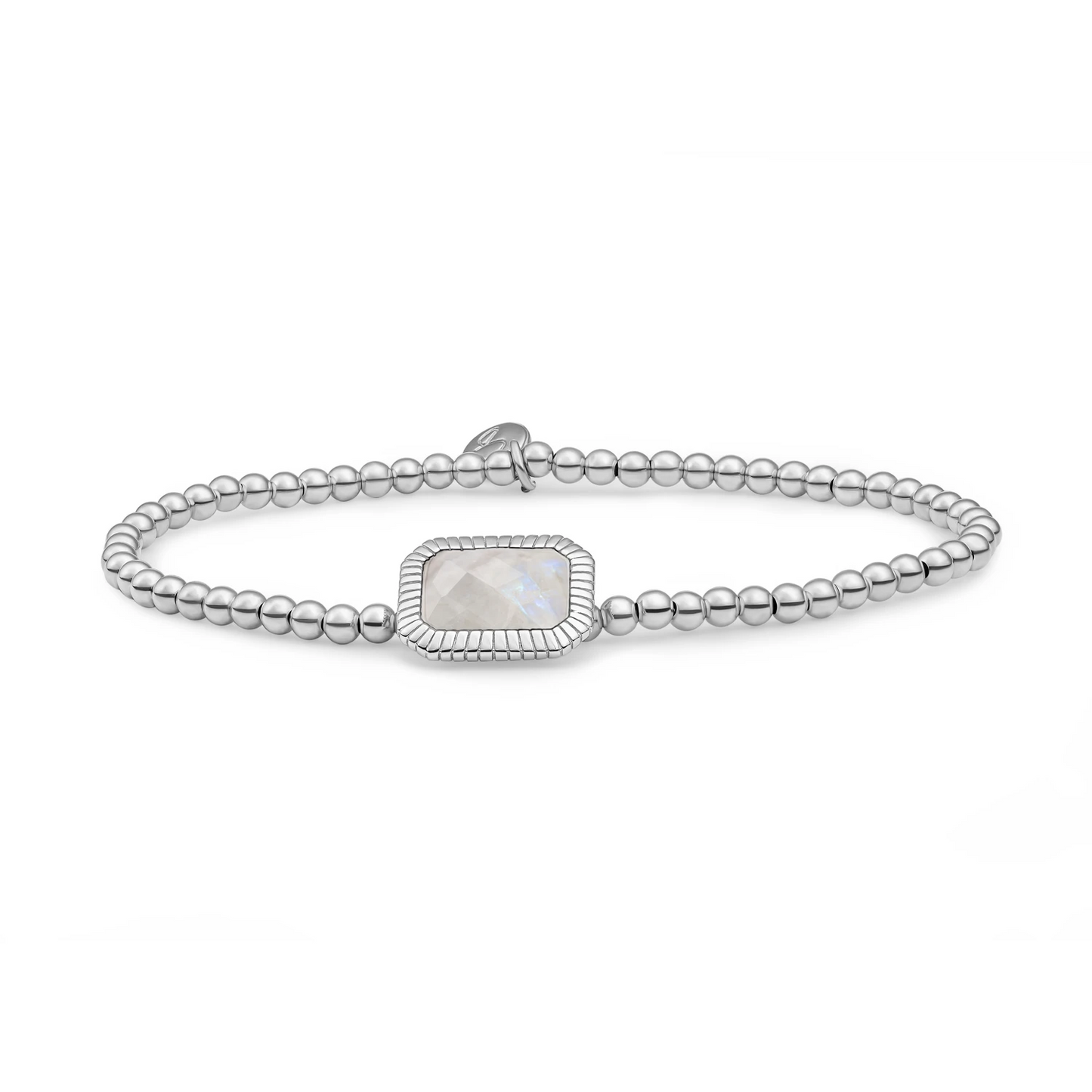 Bracelet | Silver - Moonstone Baguette