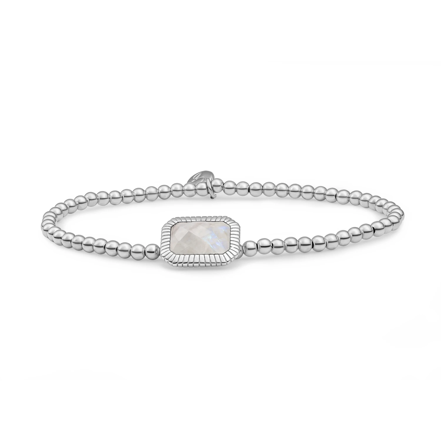 Bracelet | Silver - Moonstone Baguette