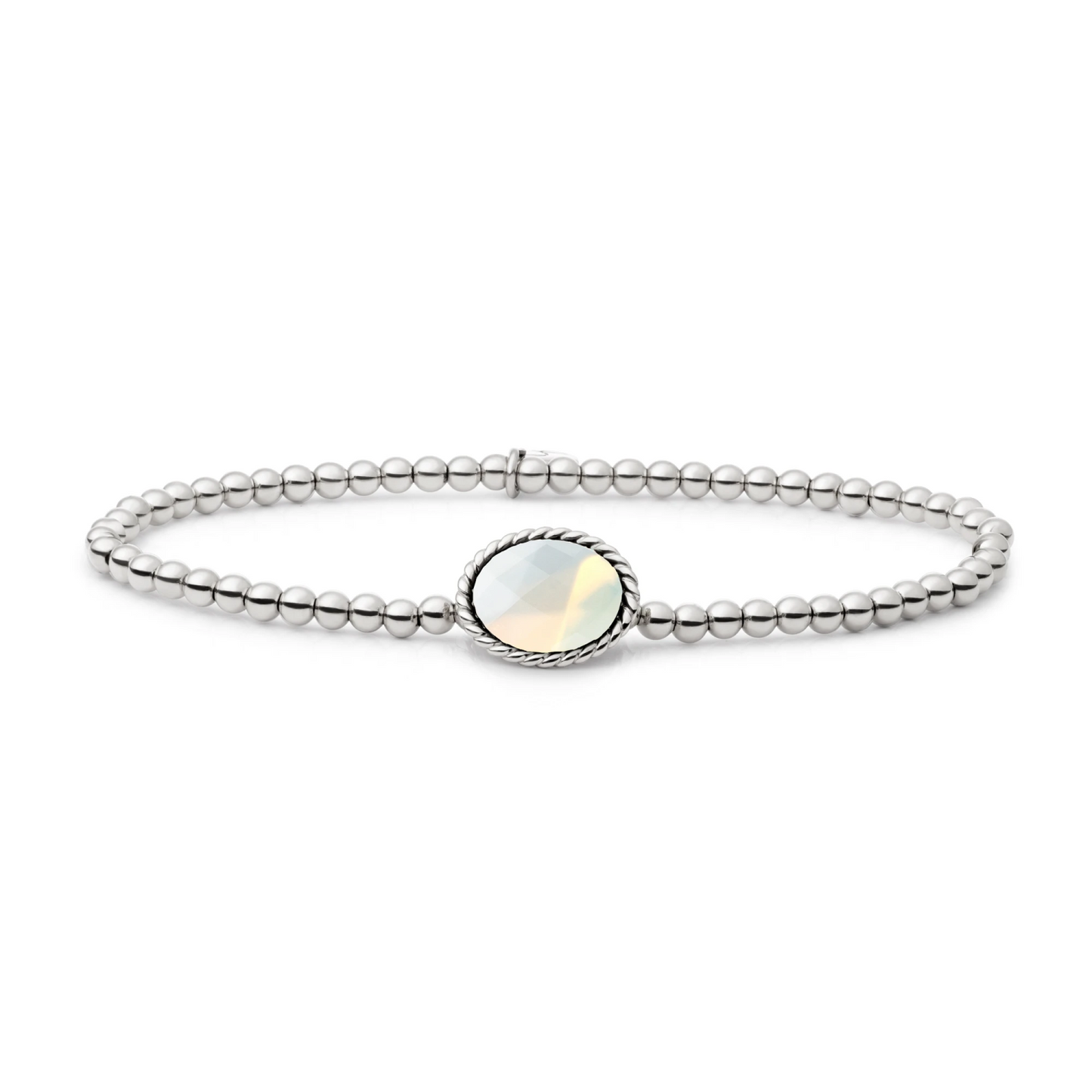 Bracelet | Silver - Opalite Twist