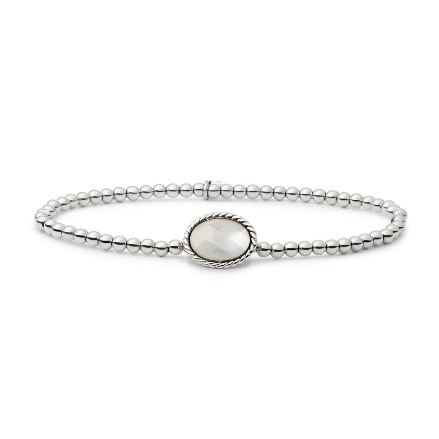 Bracelet | Silver - Pearl Twist