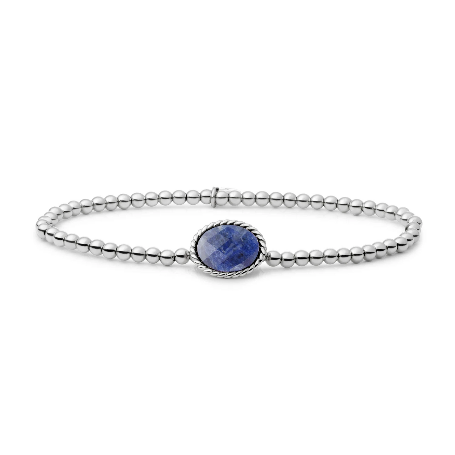 Bracelet | Silver - Sodalite Twist