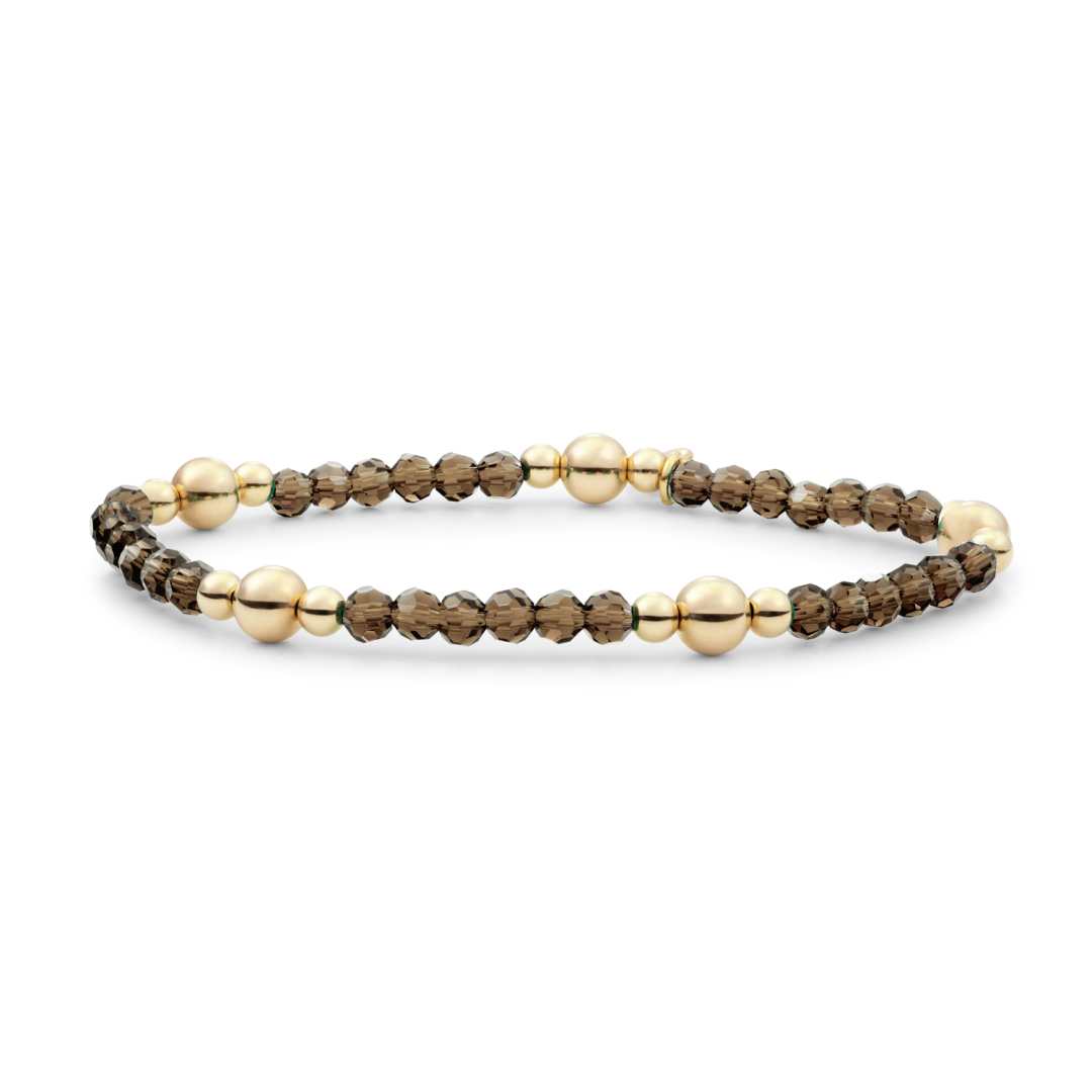 Bracelet | Smoky Quartz Bold Mix - Gold