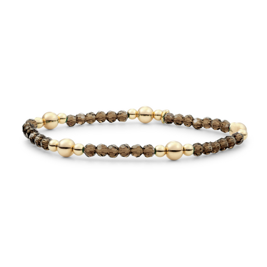 Bracelet | Smoky Quartz Bold Mix - Gold
