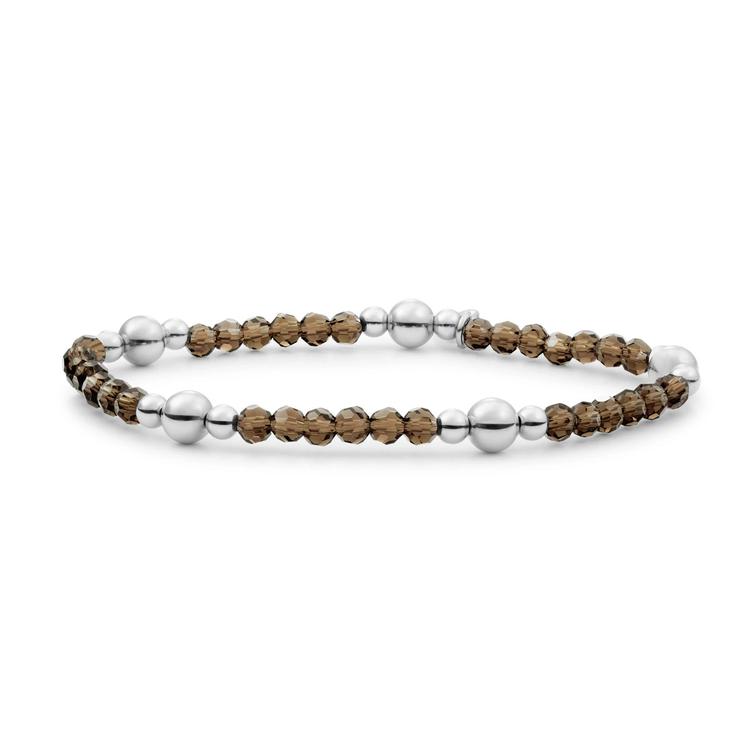 Bracelet | Smoky Quartz Bold Mix - Silver