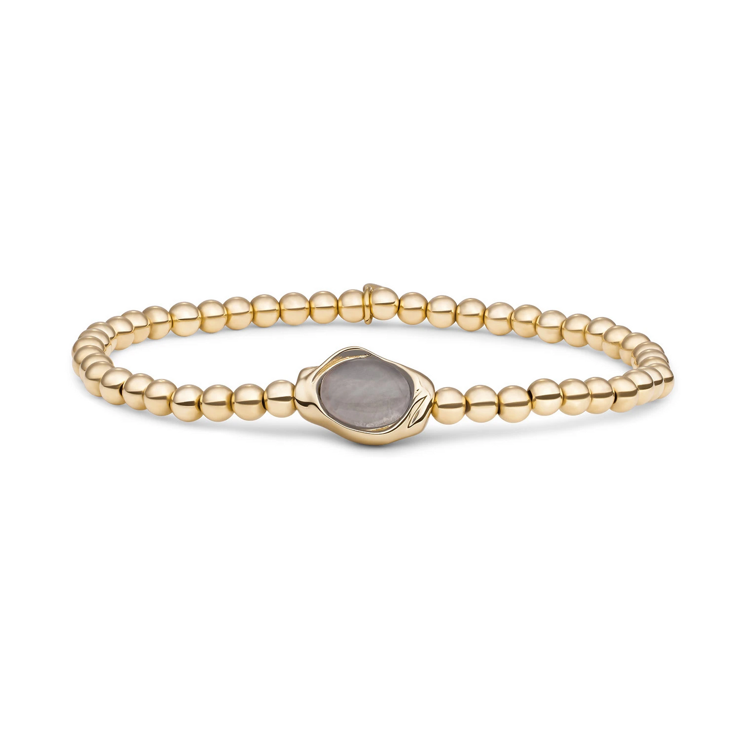 Bracelet | Smoky Quartz Flow - Gold