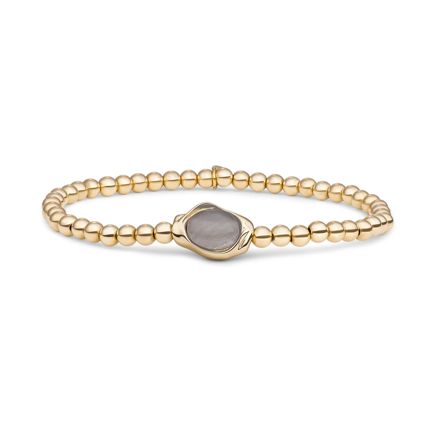 Bracelet | Smoky Quartz Flow - Gold