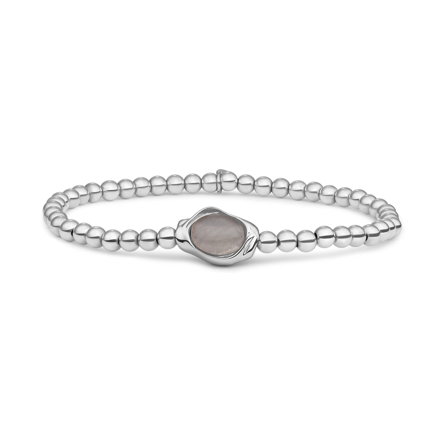 Bracelet | Smoky Quartz Flow - Silver