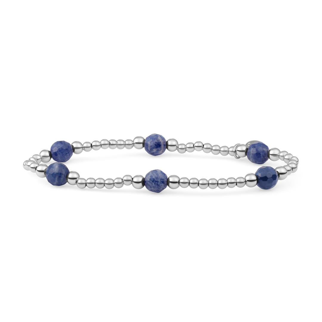 Bracelet | Sodalite Reverse Bold Mix - Silver