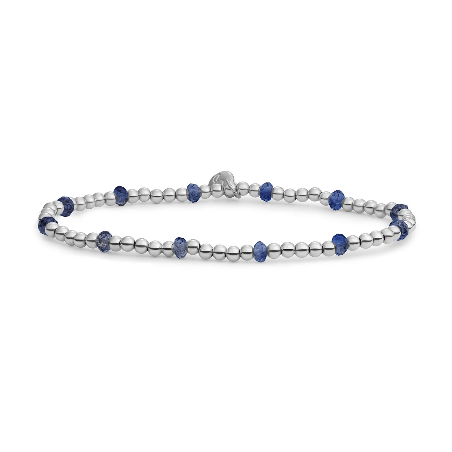 Bracelet | Sodalite Reverse Roundel - Silver