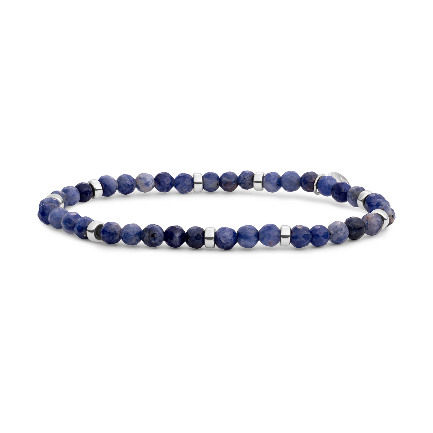 Bracelet | Sodalite Roundel Interstellar - Silver