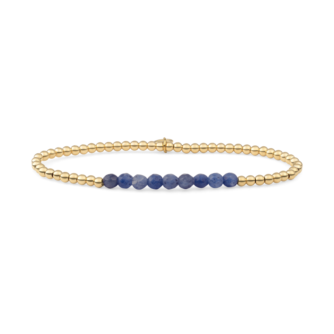 Bracelet | Sodalite Universe - Gold 3mm
