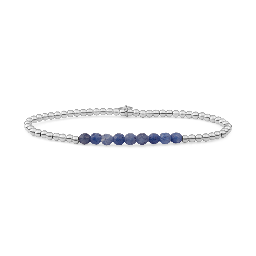 Bracelet | Sodalite Universe - Silver 3mm