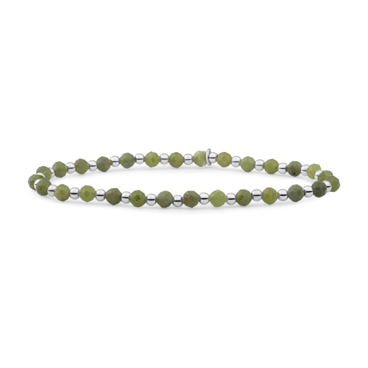 Bracelet | Southern Jade Interstellar - Silver - 3mm